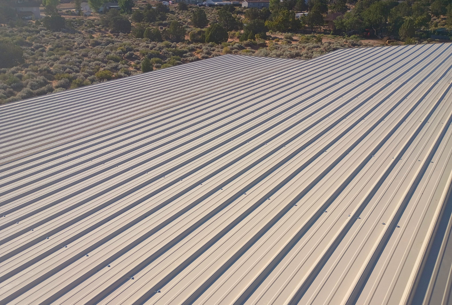 45'x45'x12'/12'-10' Barn Style Steel Building With Vertical Roof | ASB-2025-00029
