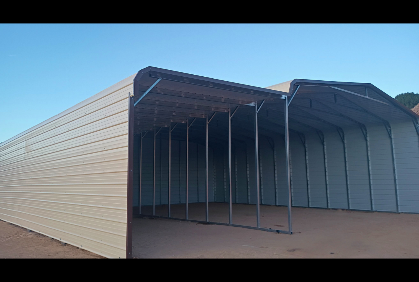 45'x45'x12'/12'-10' Barn Style Steel Building With Vertical Roof | ASB-2025-00029